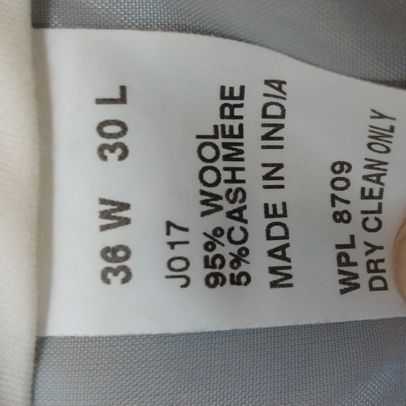 Nautica Brown Wool/Cashmere Glen Check Dress Pants 36 - 29.5 - Picture 8 of 15